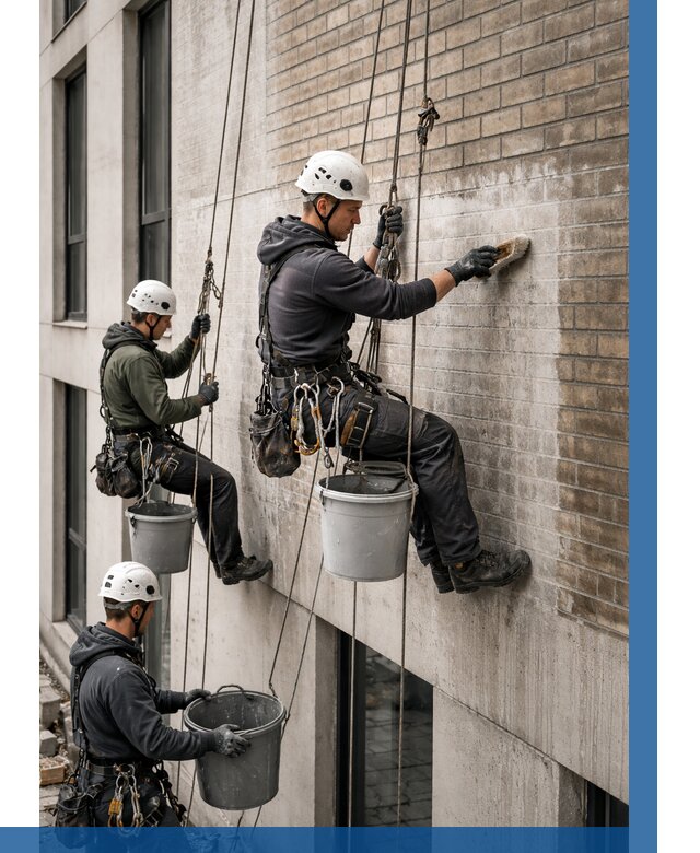 Удаление высолов с фасада в Долгопрудном от 254 р. | ВЫСОТНИК-Длг