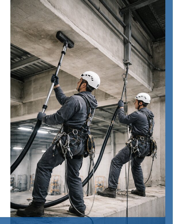 Обеспыливание потолочных конструкций в Долгопрудном от 254 р. |ВЫСОТНИК-Длг