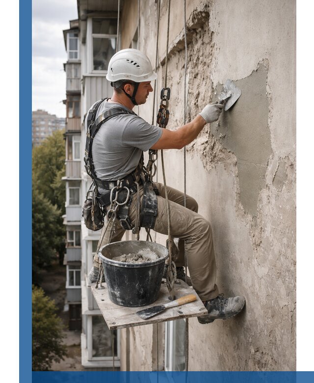 Восстановление фасадной штукатурки в Долгопрудном с гарантией качества