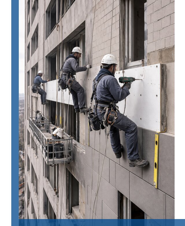 Монтаж фасадных термопанелей высокого качества в Долгопрудном