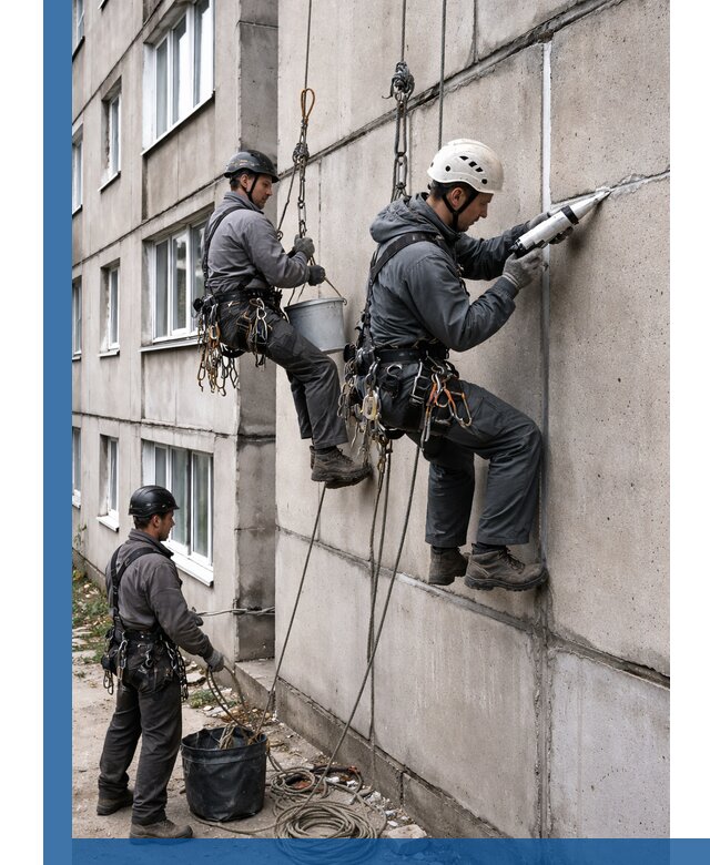 Герметизация межпанельных швов в Долгопрудном с гарантией герметичности