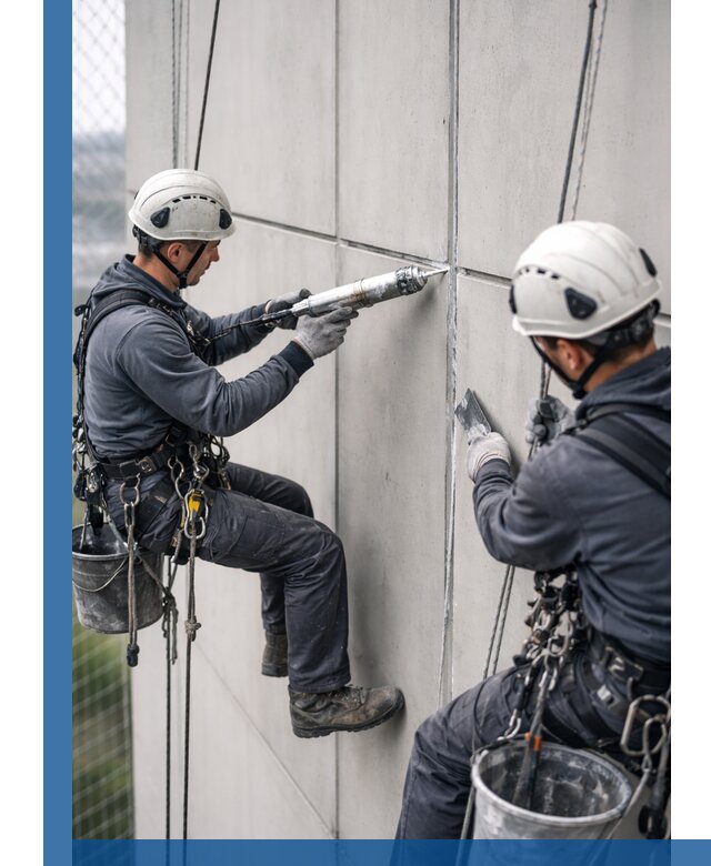 Первичная герметизация швов фасадов и кровель в Долгопрудном