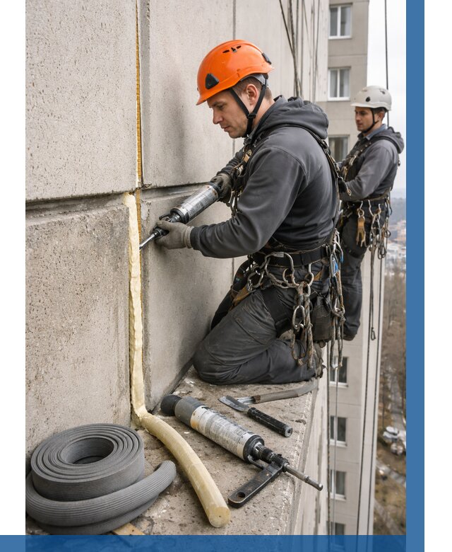Теплый шов межпанельные швы в Долгопрудном от 710 р. | ВЫСОТНИК-Длг