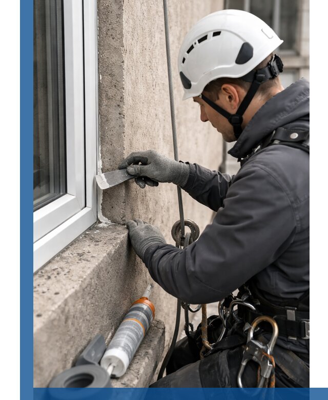 Герметизация монтажных швов окон в Долгопрудном с гарантией качества