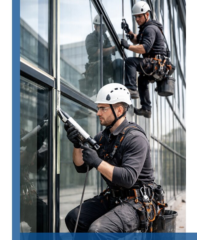 Герметизация витражных швов в Долгопрудном для зданий и фасадов