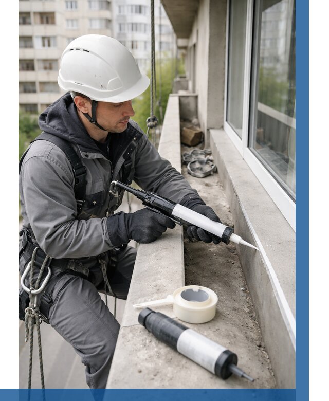 Герметизация швов лоджии в Долгопрудном от 4566 р. | ВЫСОТНИК-Длг