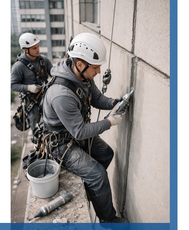 Ремонт деформационных швов здания в Долгопрудном от 1015 р. | ВЫСОТНИК-Длг