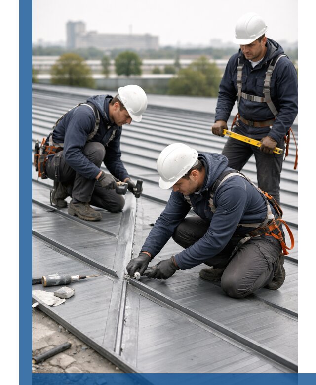 Ремонт фальцевой кровли в Долгопрудном срочно и качественно