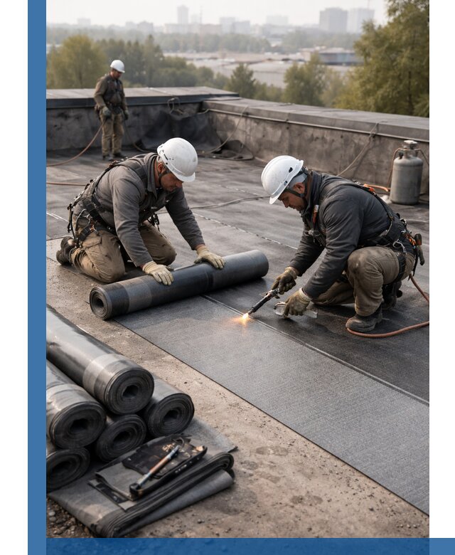 Монтаж мягкой кровли в Долгопрудном профессионально и надежно