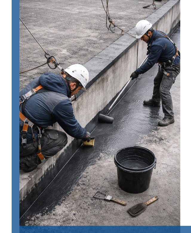 Гидроизоляция кровли жидкой резиной профессионально в Долгопрудном