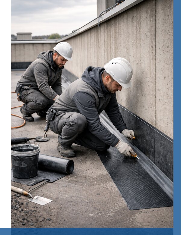 Гидроизоляция примыканий на кровле в Долгопрудном от 913 р. | ВЫСОТНИК-Длг