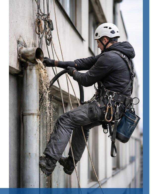 Прочистка водосточных труб в Долгопрудном от 3551 р. | ВЫСОТНИК-Длг