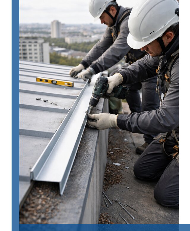 Монтаж капельника на кровле в Долгопрудном с гарантией качества
