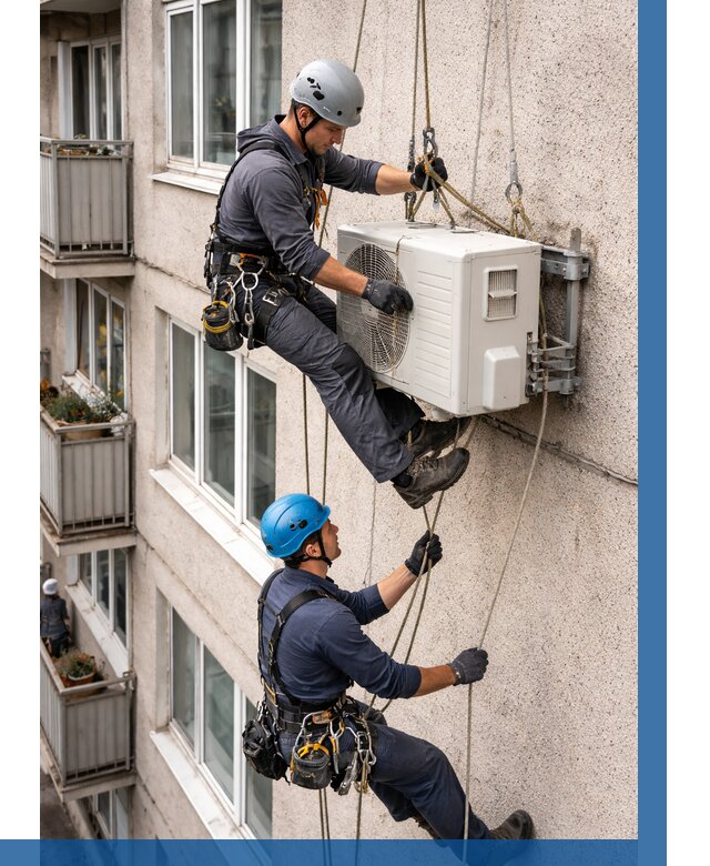 Перенос внешнего блока кондиционера в Долгопрудном от 9131 р.| ВЫСОТНИК-Длг