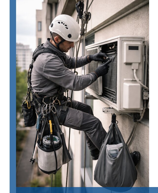 Обслуживание внешнего блока кондиционера в Долгопрудном профессионально