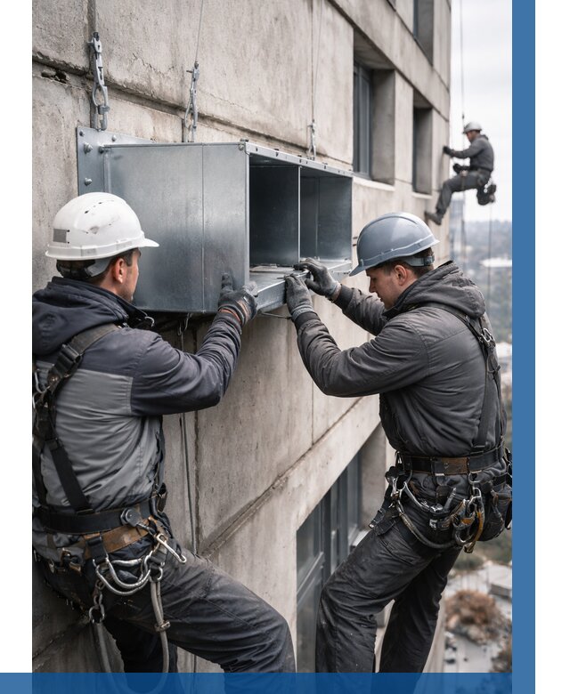 Монтаж вентиляционных коробов в Долгопрудном от 3044 р. | ВЫСОТНИК-Длг