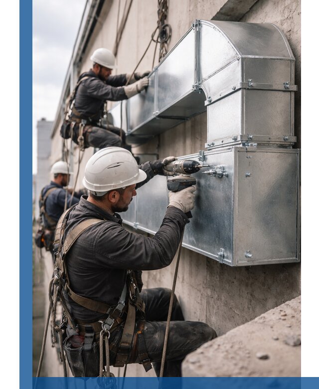 Профессиональный монтаж вентиляционных коробов в Долгопрудном под ключ