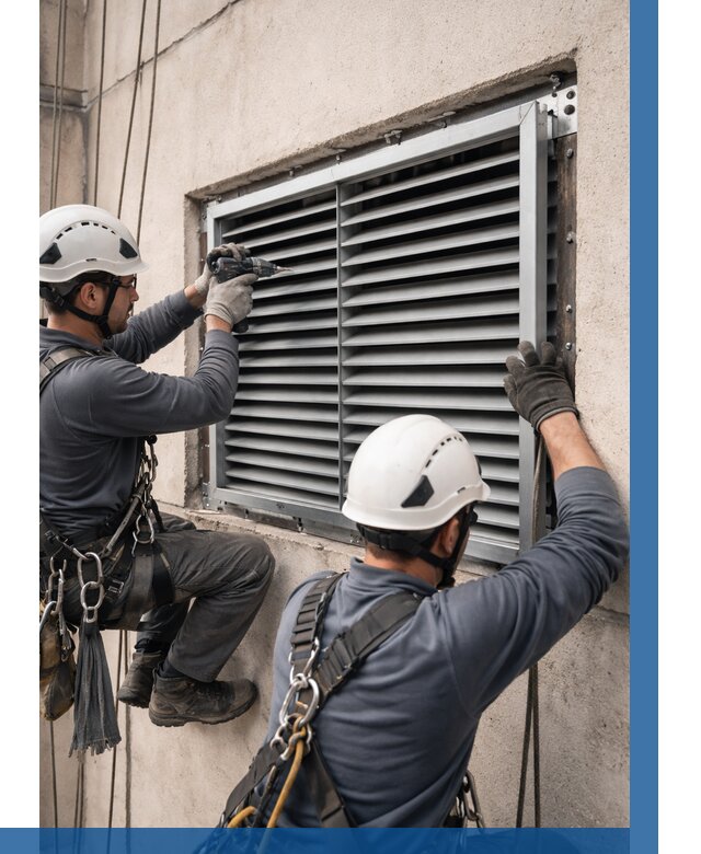 Монтаж вентиляционных решеток в Долгопрудном от 4566 р. | ВЫСОТНИК-Длг