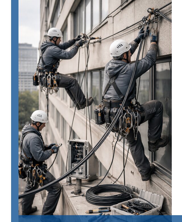 Прокладка оптоволоконного кабеля в Долгопрудном под ключ с тестированием