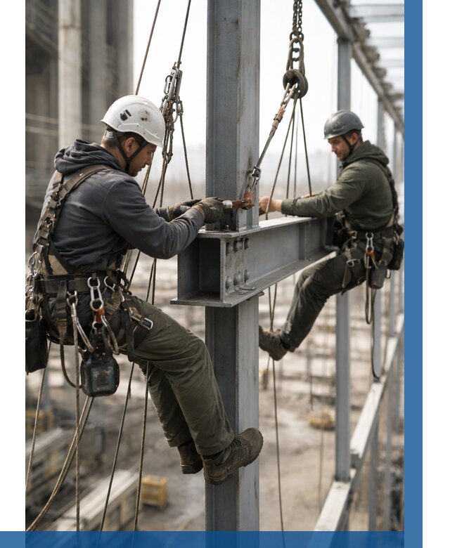 Монтаж металлоконструкций на высоте в Долгопрудном от 3551 р. | ВЫСОТНИК-Длг