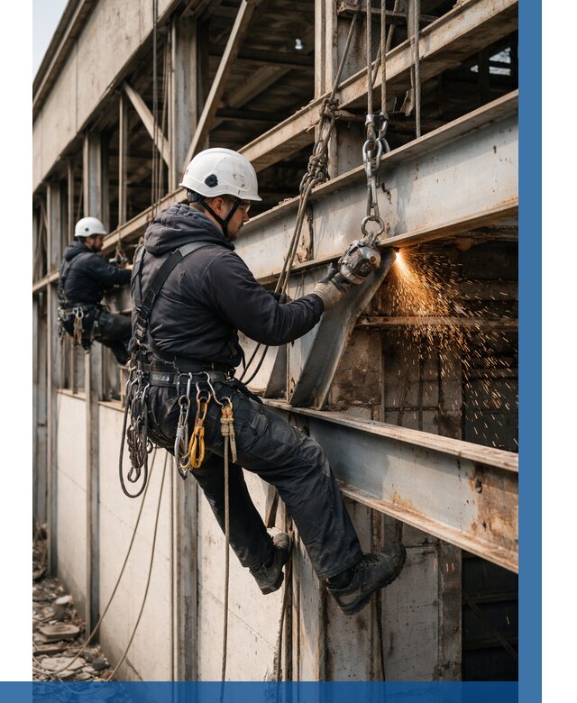 Демонтаж металлоконструкций на высоте в Долгопрудном от 6595р. |ВЫСОТНИК-Длг