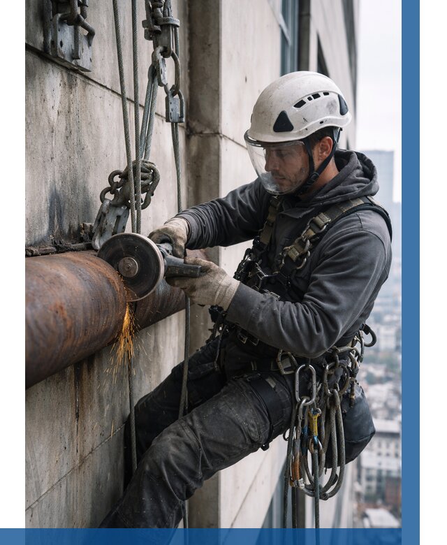 Резка металла на высоте в Долгопрудном по цене от 4566 р. | ВЫСОТНИК-Длг