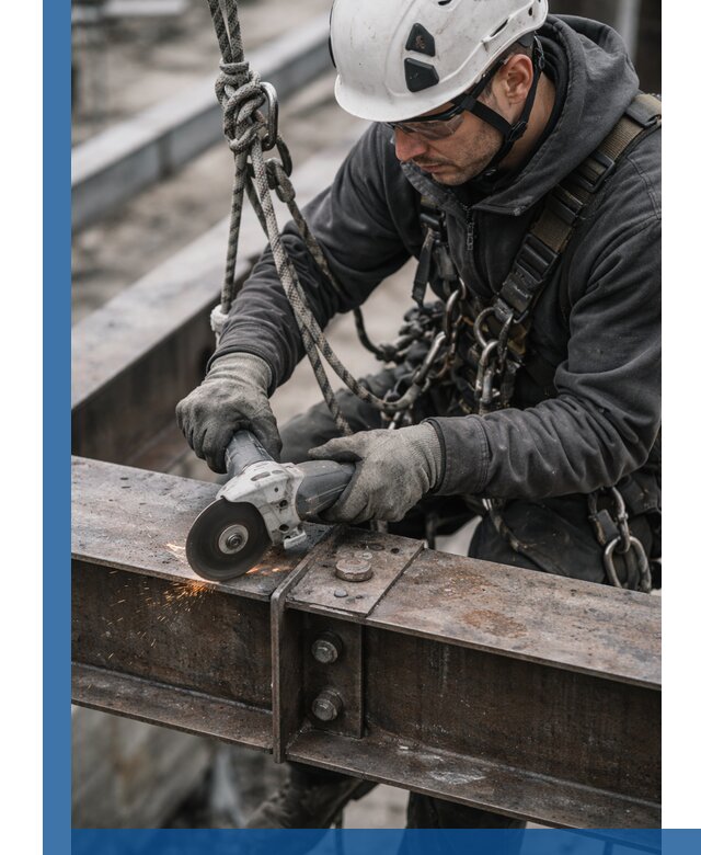 Резка металла на высоте в Долгопрудном для зданий и конструкций