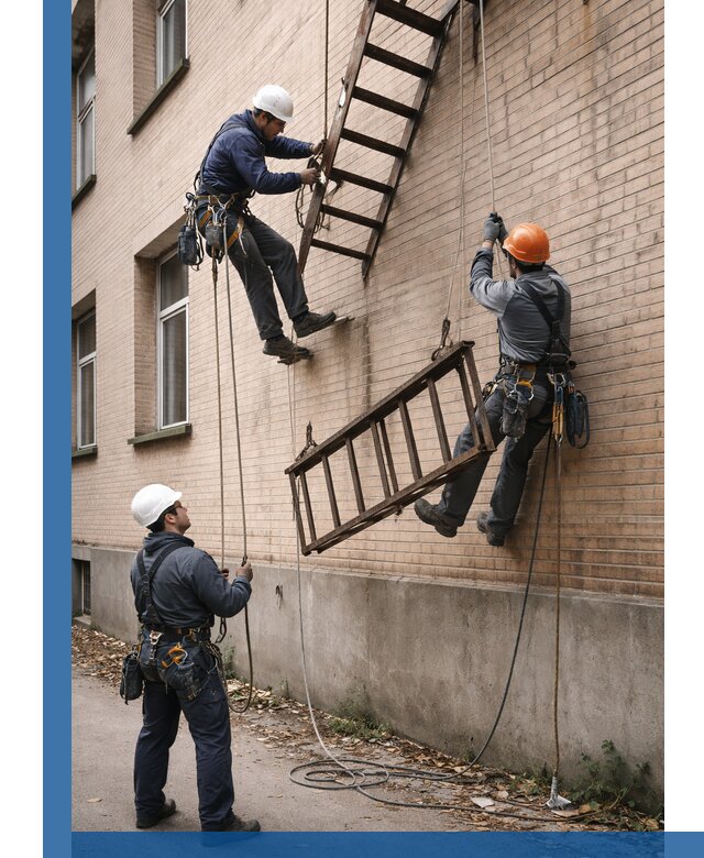 Демонтаж пожарной лестницы в Долгопрудном быстро и безопасно