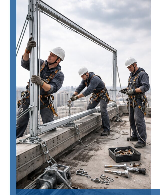 Монтаж крышных рекламных конструкций под ключ в Долгопрудном