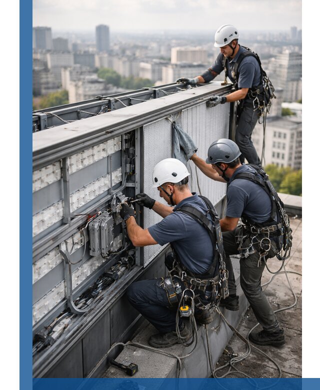 Профессиональное обслуживание крышной рекламы в Долгопрудном под ключ