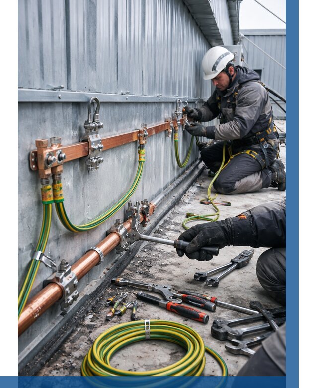 Монтаж заземления здания в Долгопрудном от 25365 р. | ВЫСОТНИК-Длг