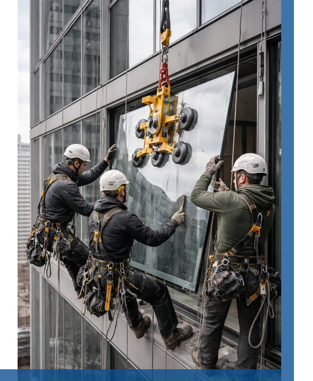 Фасадное остекление зданий под ключ в Долгопрудном от 10146 р. | ВЫСОТНИК-Длг