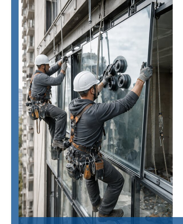 Витражное остекление фасадов и лоджий в Долгопрудном под ключ