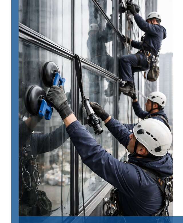 Радиусное остекление фасадов под ключ в Долгопрудном с гарантиями