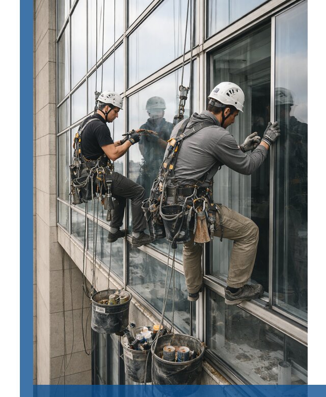 Ремонт витражных конструкций и фасадного остекления в Долгопрудном