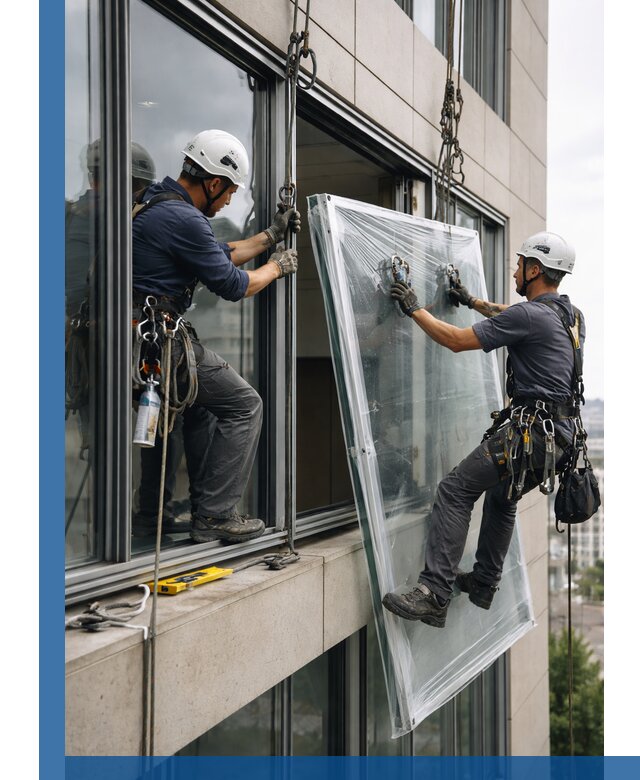 Профессиональная замена стекла в витраже в Долгопрудном с гарантией