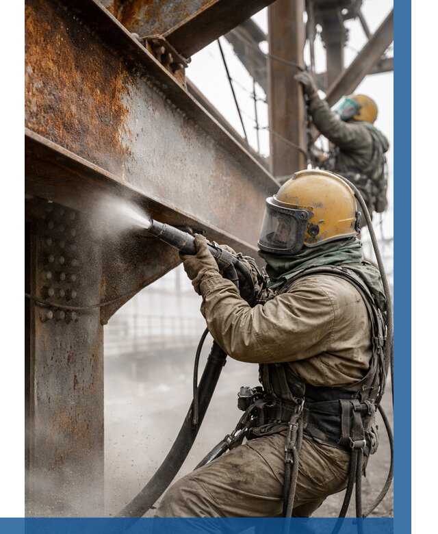 Пескоструйная очистка металлоконструкций в Долгопрудном по 609 р.  ВЫСОТНИК-Длг