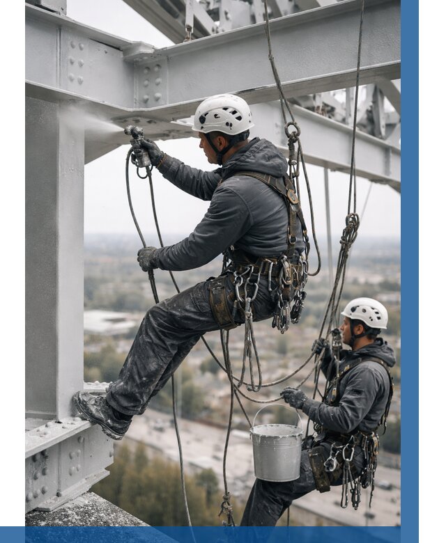 Покраска металлоконструкций на высоте в Долгопрудном 355 р |ВЫСОТНИК-Длг