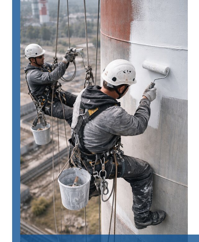 Покраска дымовых труб в Долгопрудном: антикоррозийная защита и восстановление