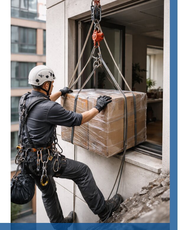 Подъем груза через окно в Долгопрудном от 4566 р. | ВЫСОТНИК-Длг