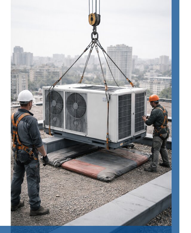 Подъем груза на крышу в Долгопрудном от 5073 р. | ВЫСОТНИК-Длг заказать