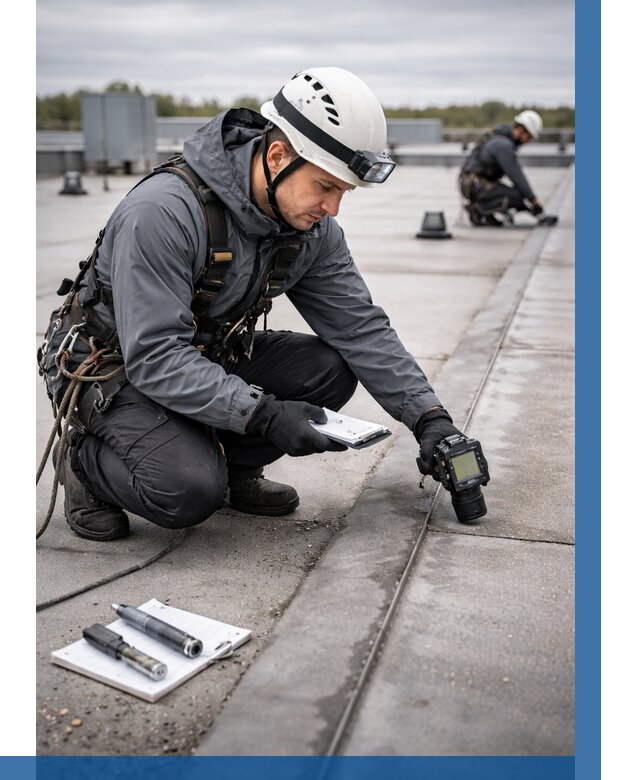 Обследование кровли на протечки в Долгопрудном от 4566 р. | ВЫСОТНИК-Длг