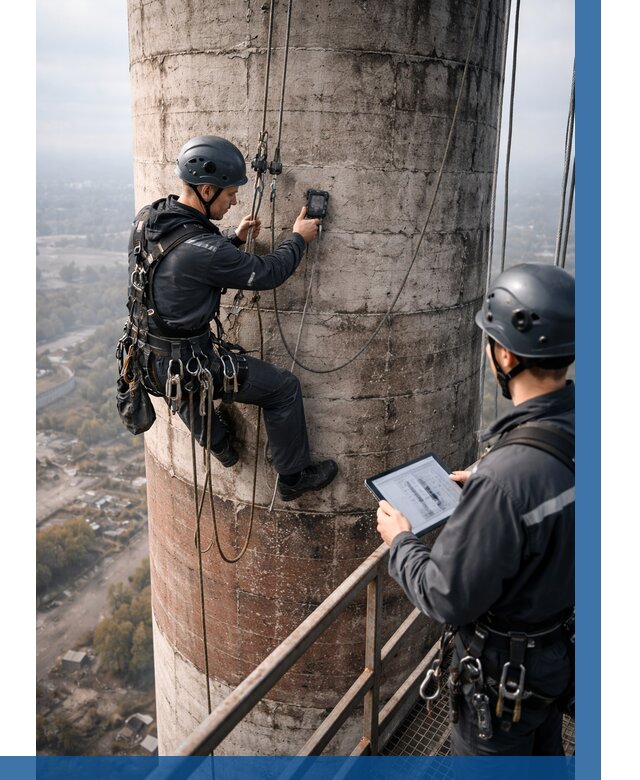 Обследование дымовой трубы в Долгопрудном от 8117 р. | ВЫСОТНИК-Длг